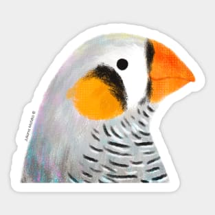 Zebra Finch Bird Sticker